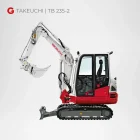 Takeuchi TB 235-2 Minibagger 3,5 Tonnen mieten Würzburg Bamberg Umgebung