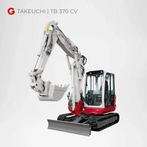Takeuchi TB 370 CV Kompaktbagger mieten Würzburg Bamberg Umgebung