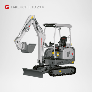 Takeuchi TB 20 e Elektrobagger 2 Tonnen mieten Würzburg Bamberg Umgebung